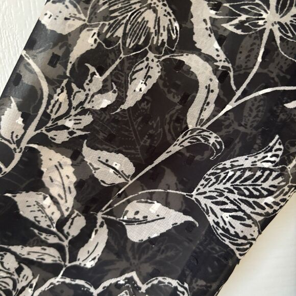 Dark Romantic Bohemian Womens Tiered Midi Dress Black S Floral Indie Concert‎ - Picture 6 of 14